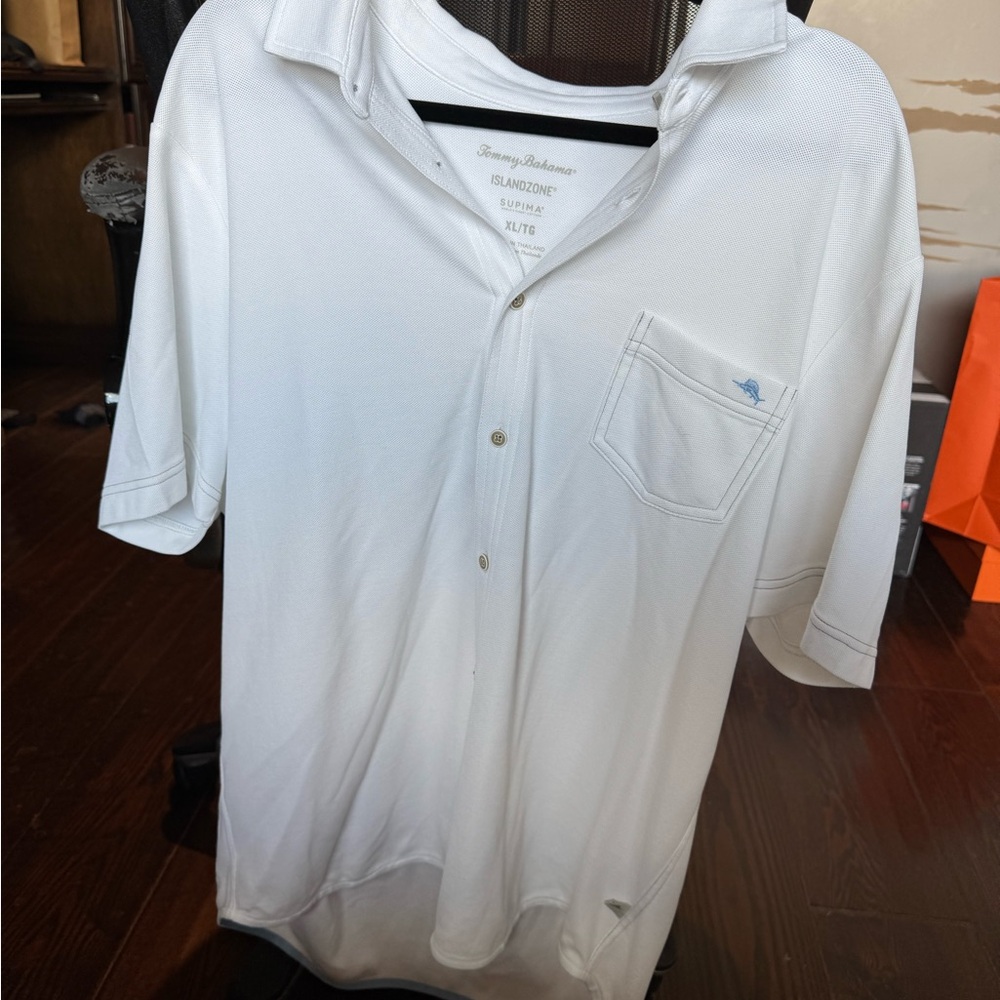 Tommy Bahama White Polo Shirt for Men